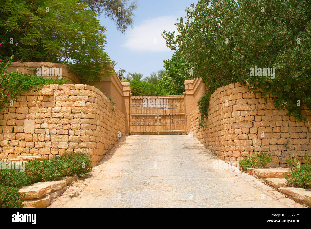 Streets of the old city Diriyah near Ar Riyadh, Kingdom of Saudi Arabia ...