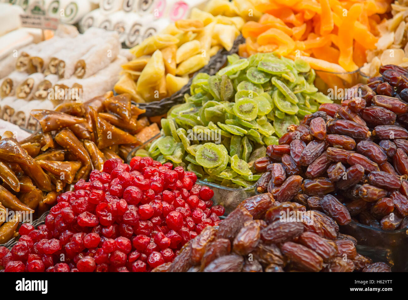 Famous turkish delights on the market Stock Photo Alamy