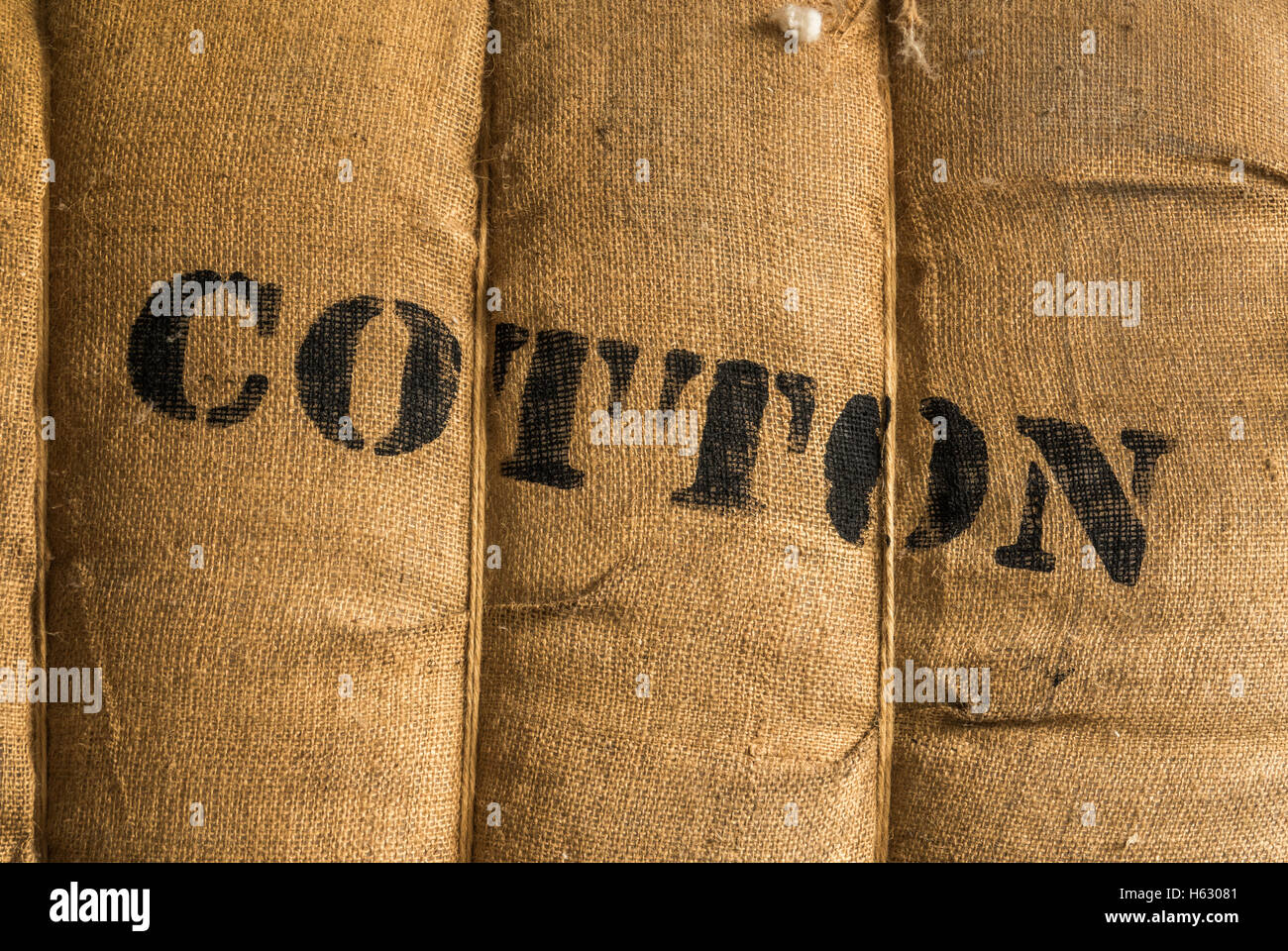 A Bale Of Cotton Stock Photo