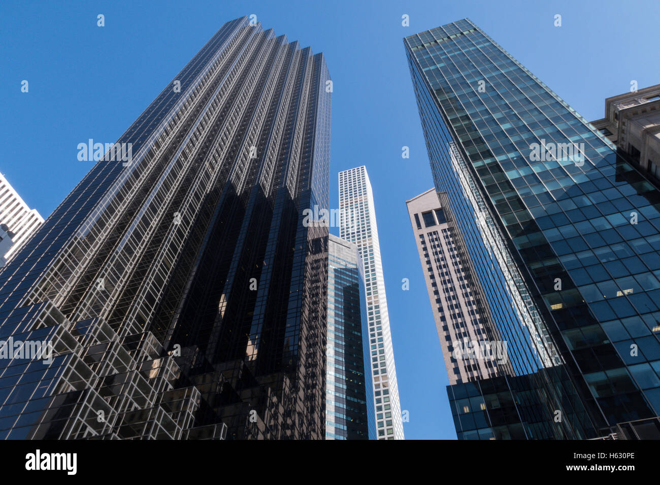 Architecture on Fifth Avenue, NYC, USA Stock Photo