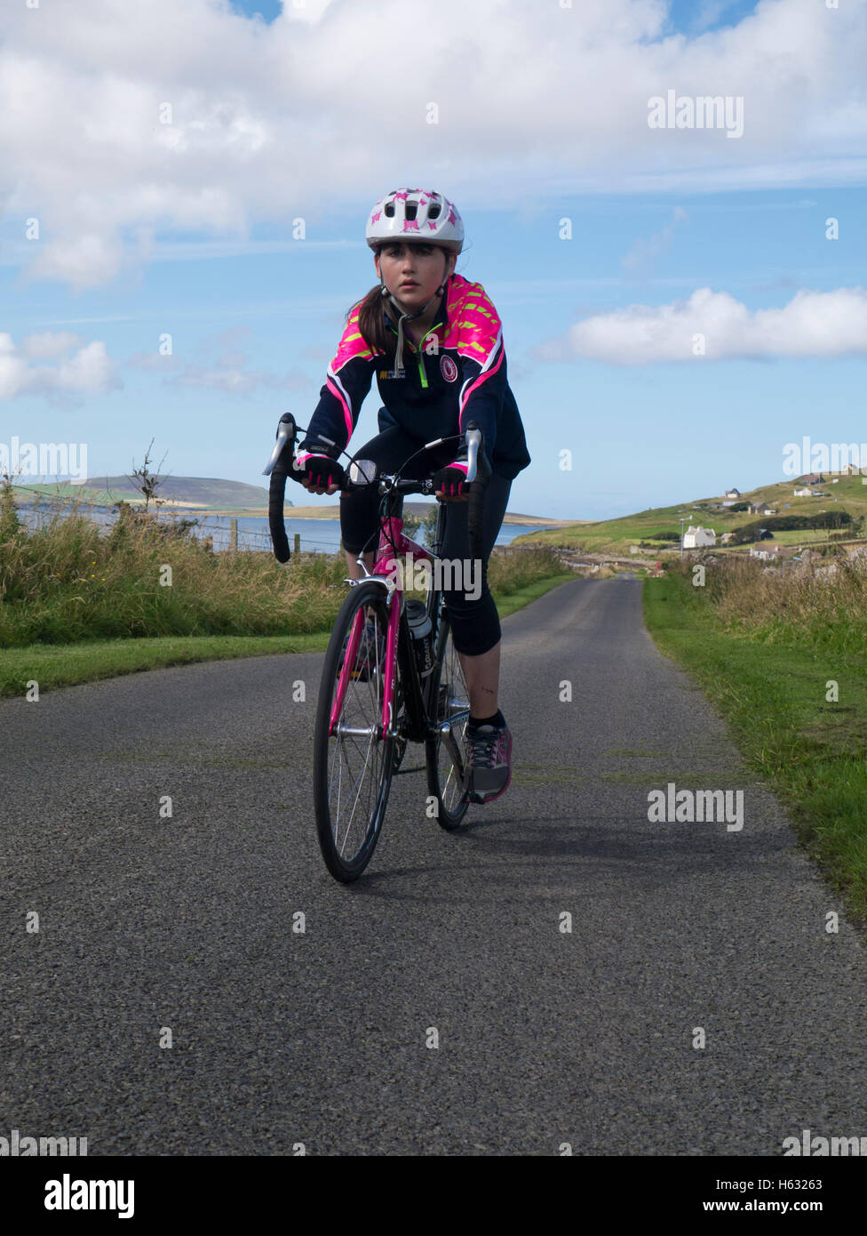 Female bike racer hi-res stock photography and images - Alamy