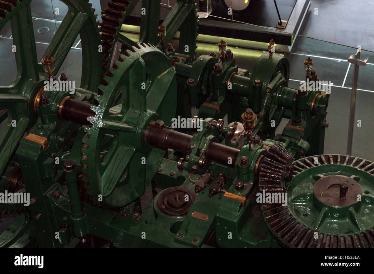 Industry, iindustrial, heritage, machinery, rail, loco, wheels Stock Photo