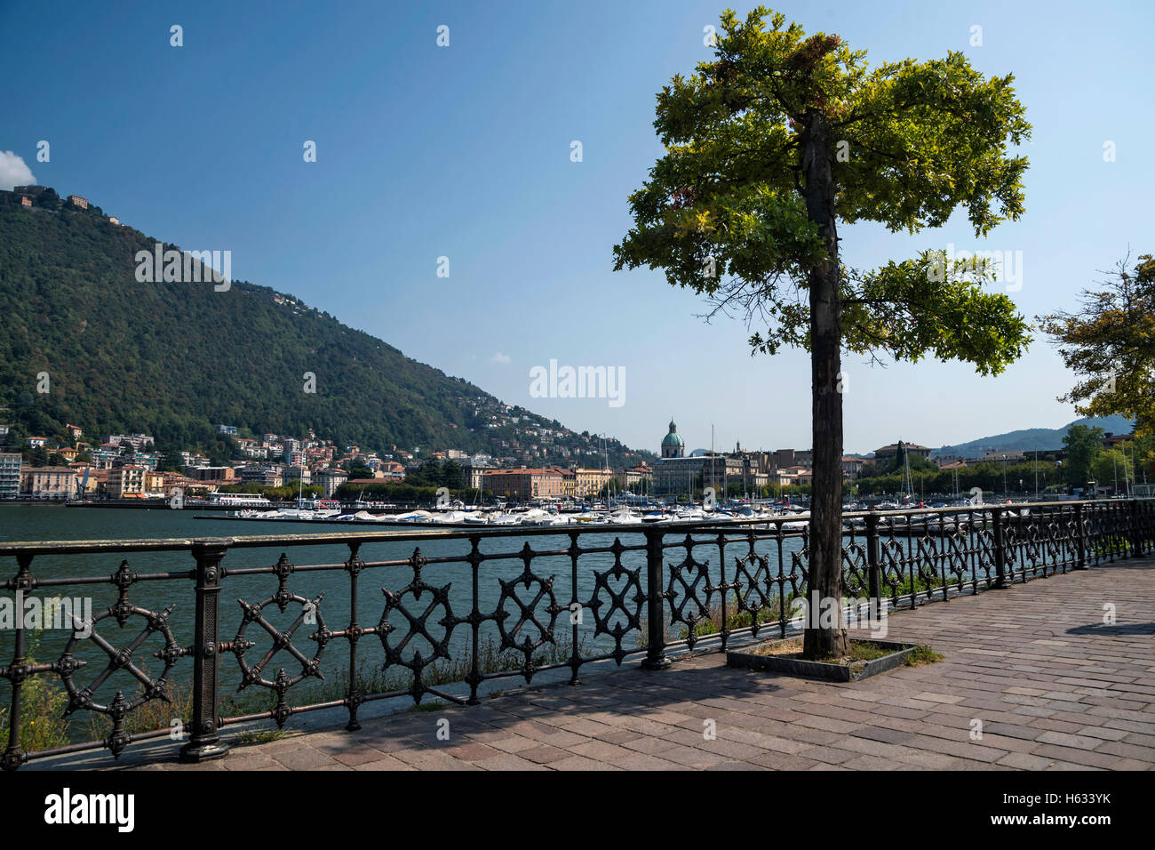 Beautiful  lakefront,  Lake Como,  northern Italy, Europe Stock Photo