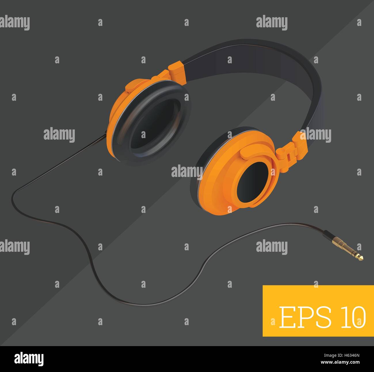 headphone isometric vector illustration Stock Vector Image & Art - Alamy