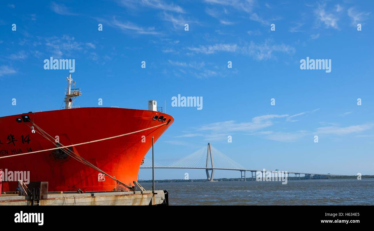 Ship in Port Stock Photo