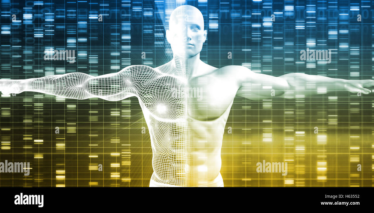Futuristic Science Research as a Art Concept Stock Photo