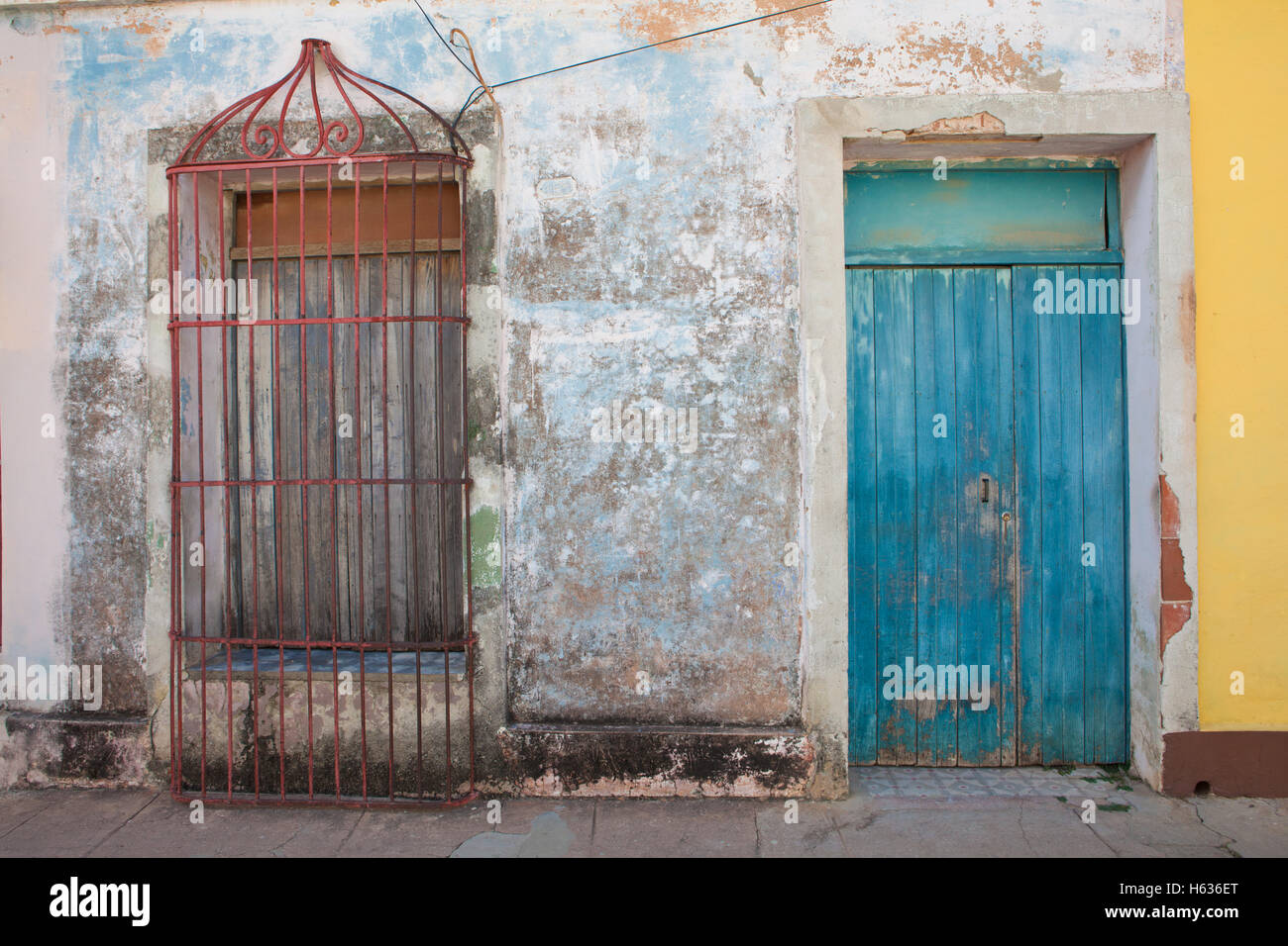 Doors, Cienfuegos, Cuba Stock Photo