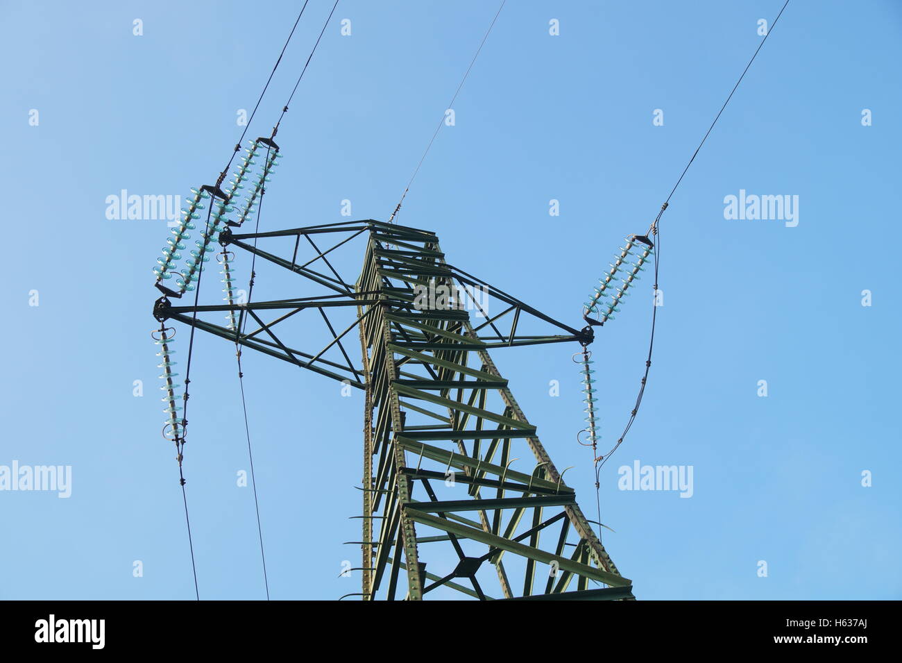 electric poles Stock Photo