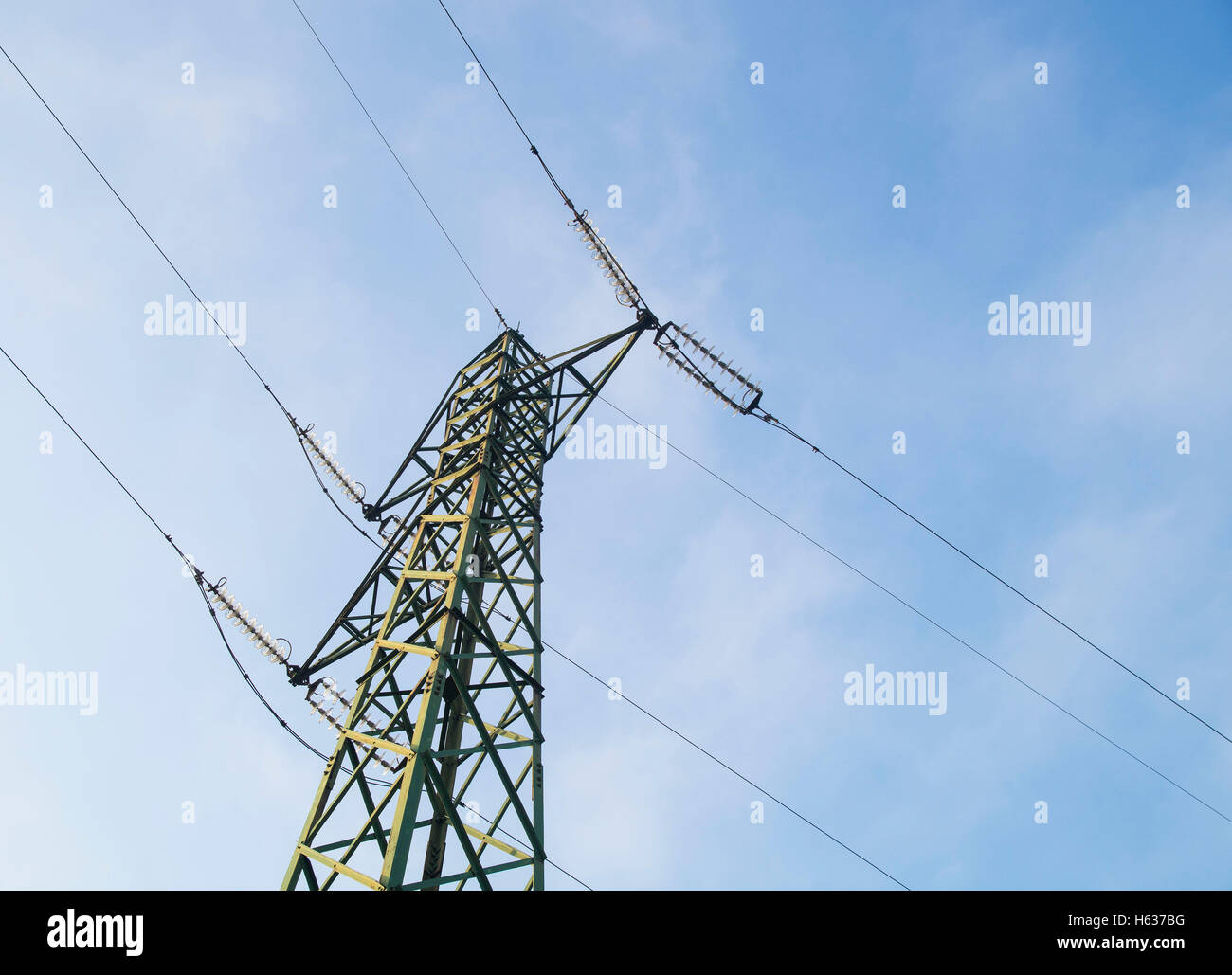 electric poles Stock Photo