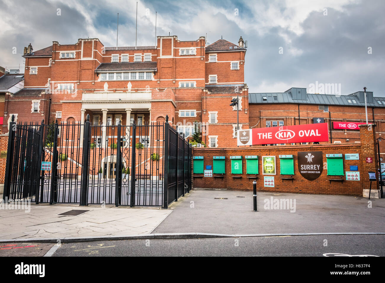 The Oval Cricket Ground in Kennington, Lambeth, London, UK Stock Photo