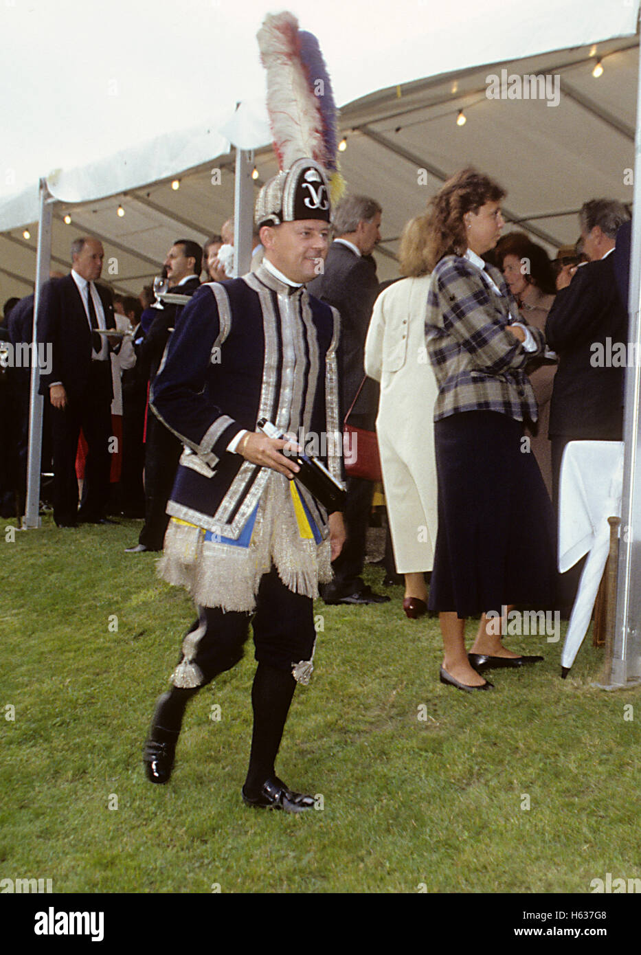 ROYAL RUNNERS in uniform at a reception at Drottningholm 1999 Stock