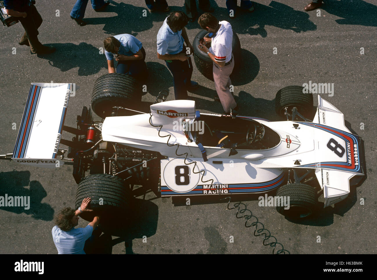 8 Carlos Pace in a Brabham Cosworth BT44B finished 5th in the Dutch GP  Zandvoort 22nd June 1975 Stock Photo - Alamy