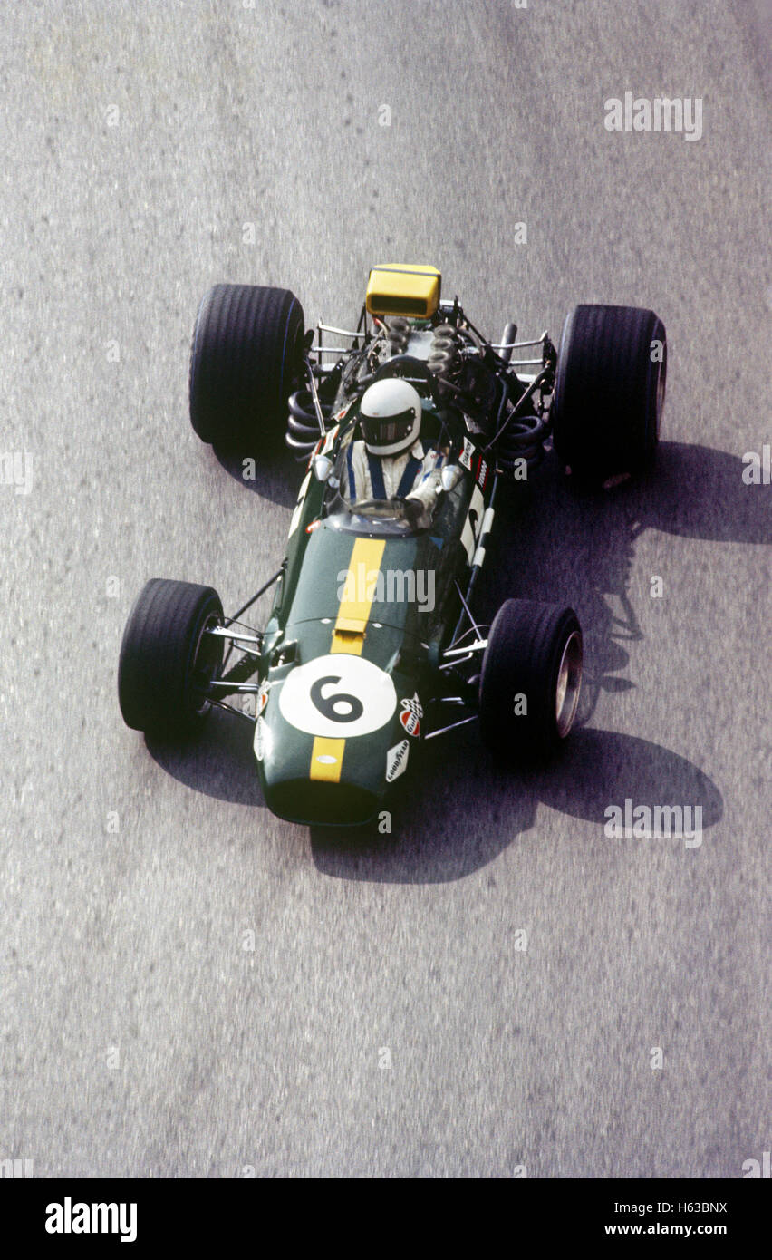 6 Jacky Ickx in his Brabham Cosworth BT26A retired from the Monaco GP Monte Carlo18 May 1969 Stock Photo