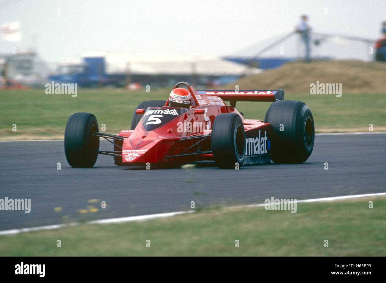5 Niki Lauda in his Brabham Alfa Romeo retired from the British GP Stock  Photo - Alamy