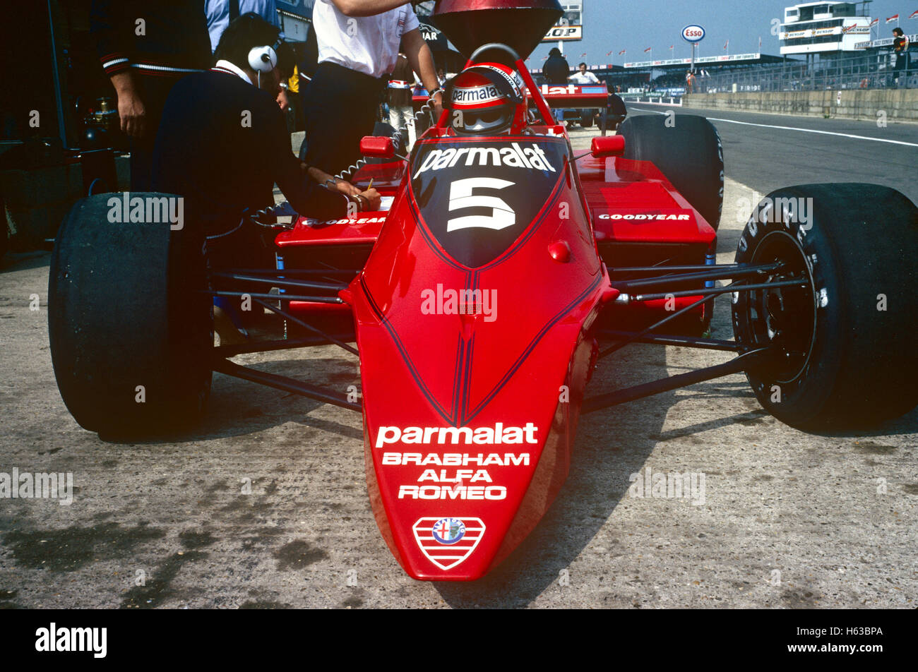 5 Niki Lauda in his Brabham Alfa Romeo retired from the British GP