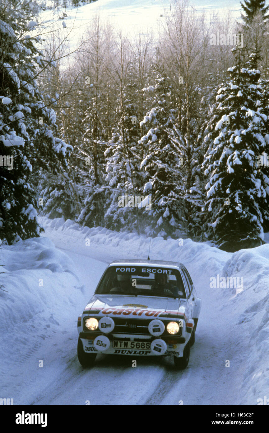 Ford Escort rally car 1980s Stock Photo