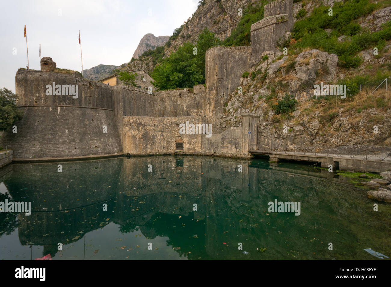 The South Gate (Gurdic Gate), dated 13 century, and the old town walls ...