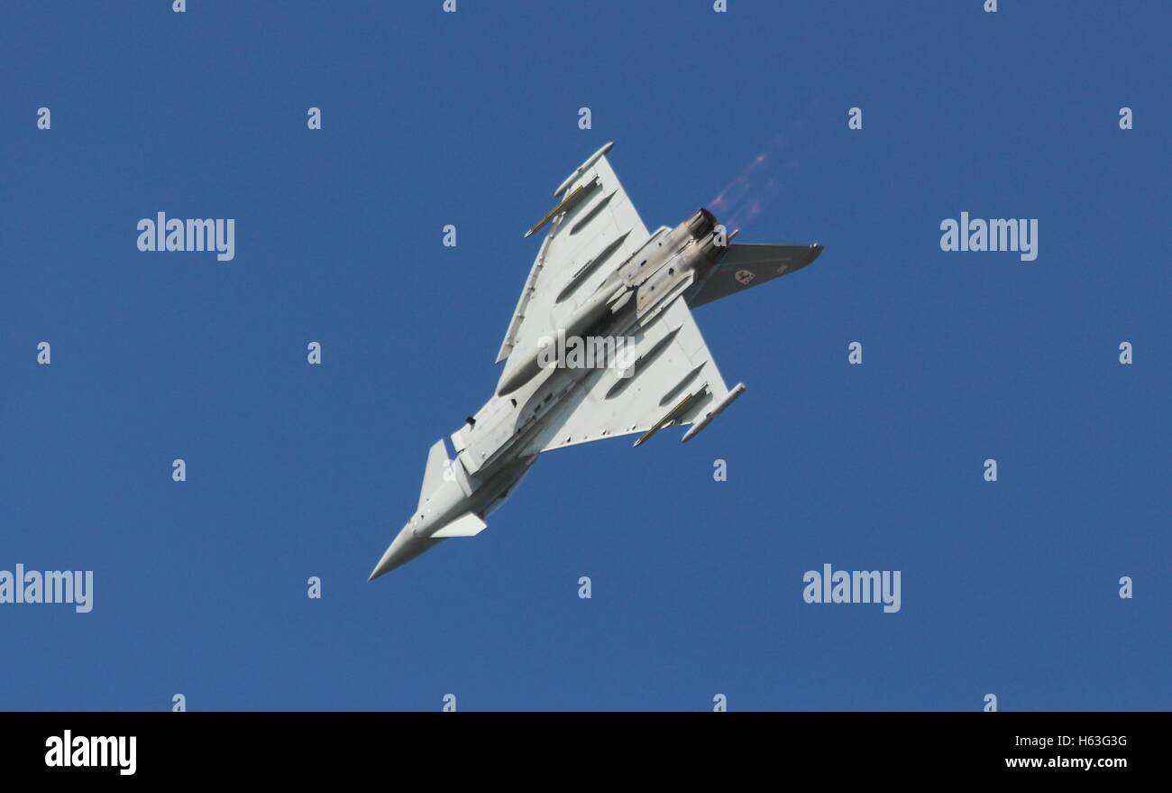 RAF Typhoon on display Stock Photo
