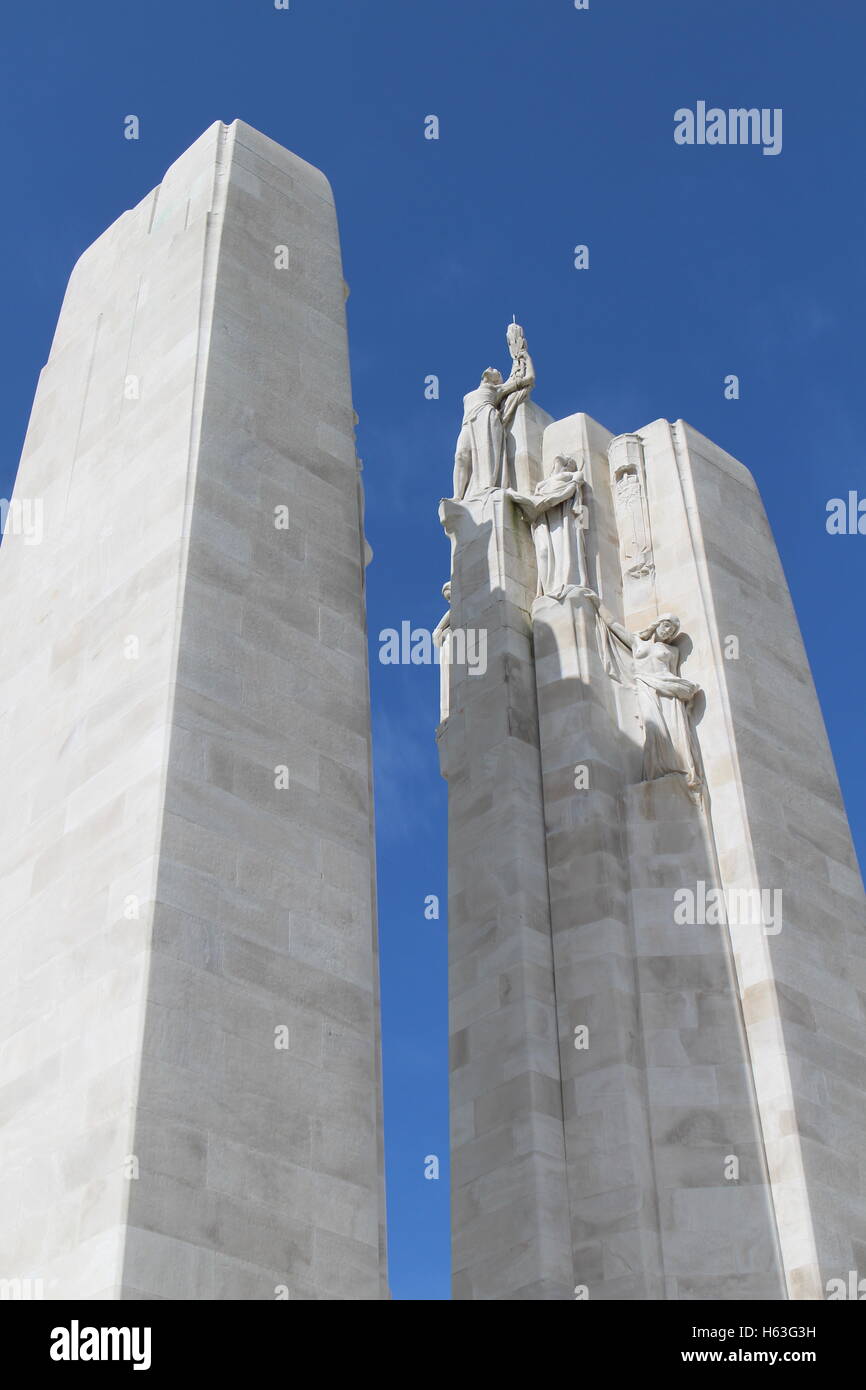 Canadian Memorial at Vimy, France Stock Photo
