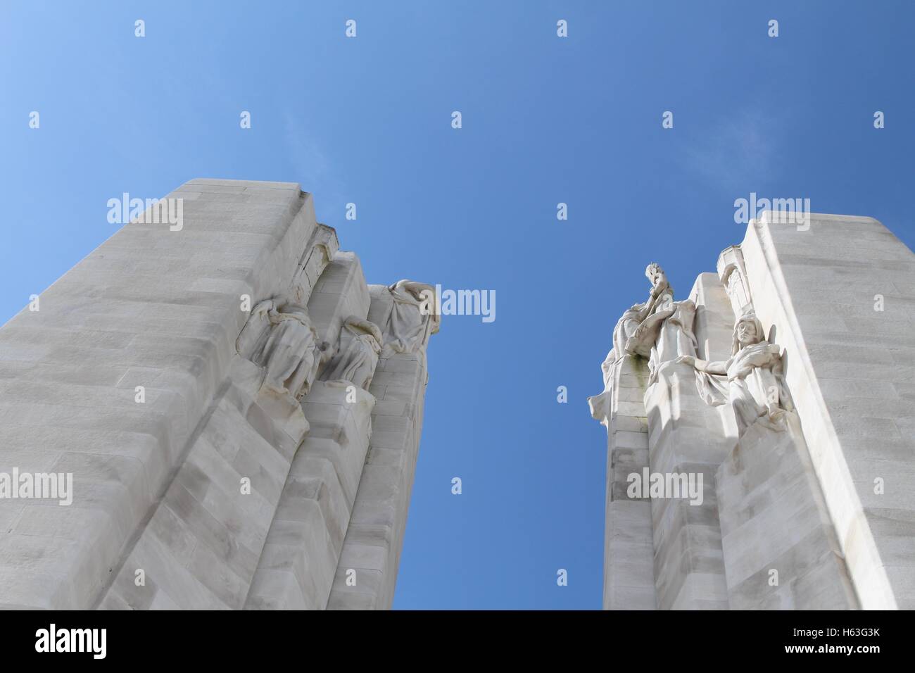 Canadian Memorial at Vimy, France Stock Photo