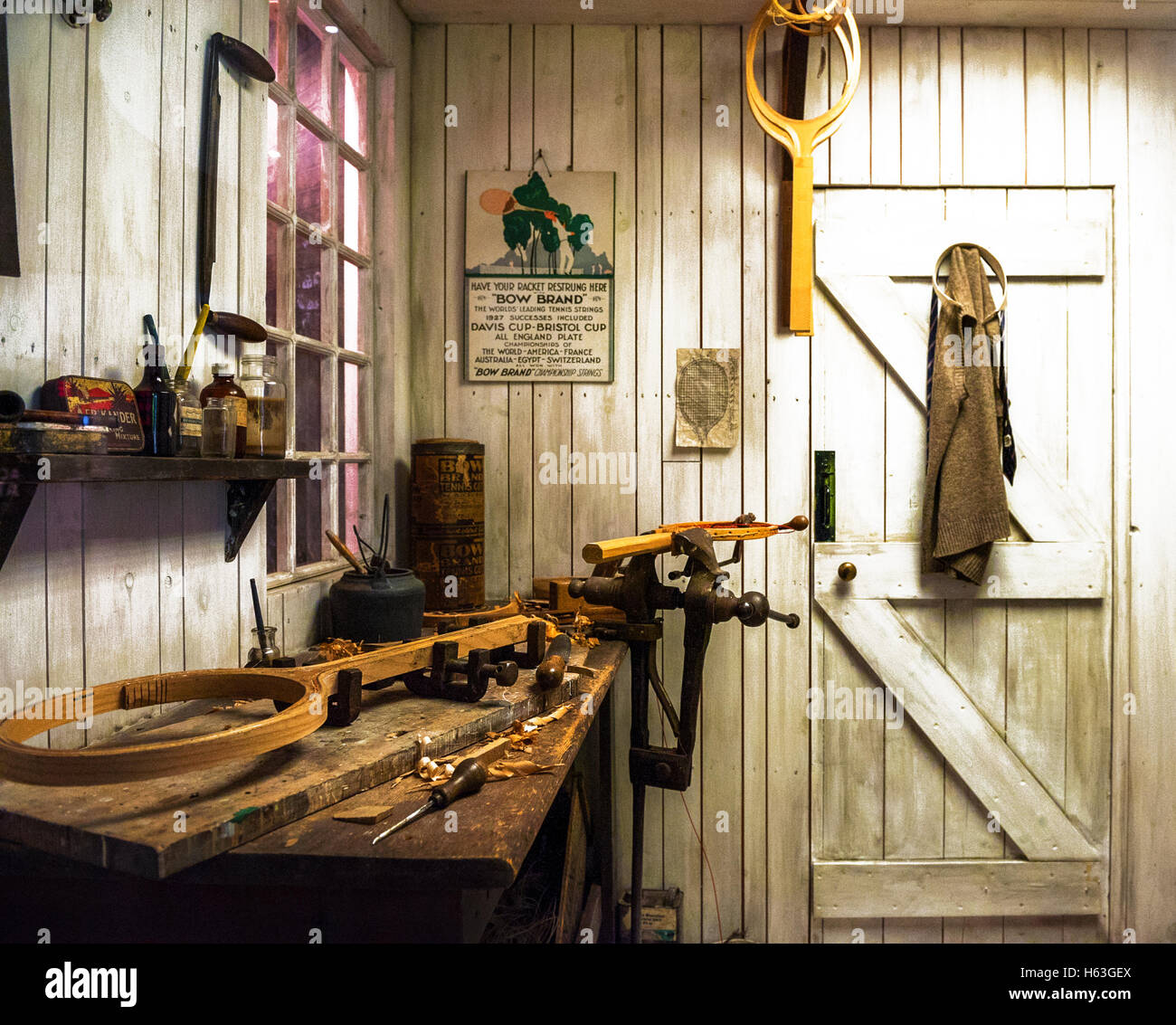 London, the UKMay 2016 Visiting Wimbledon museum Stock Photo Alamy