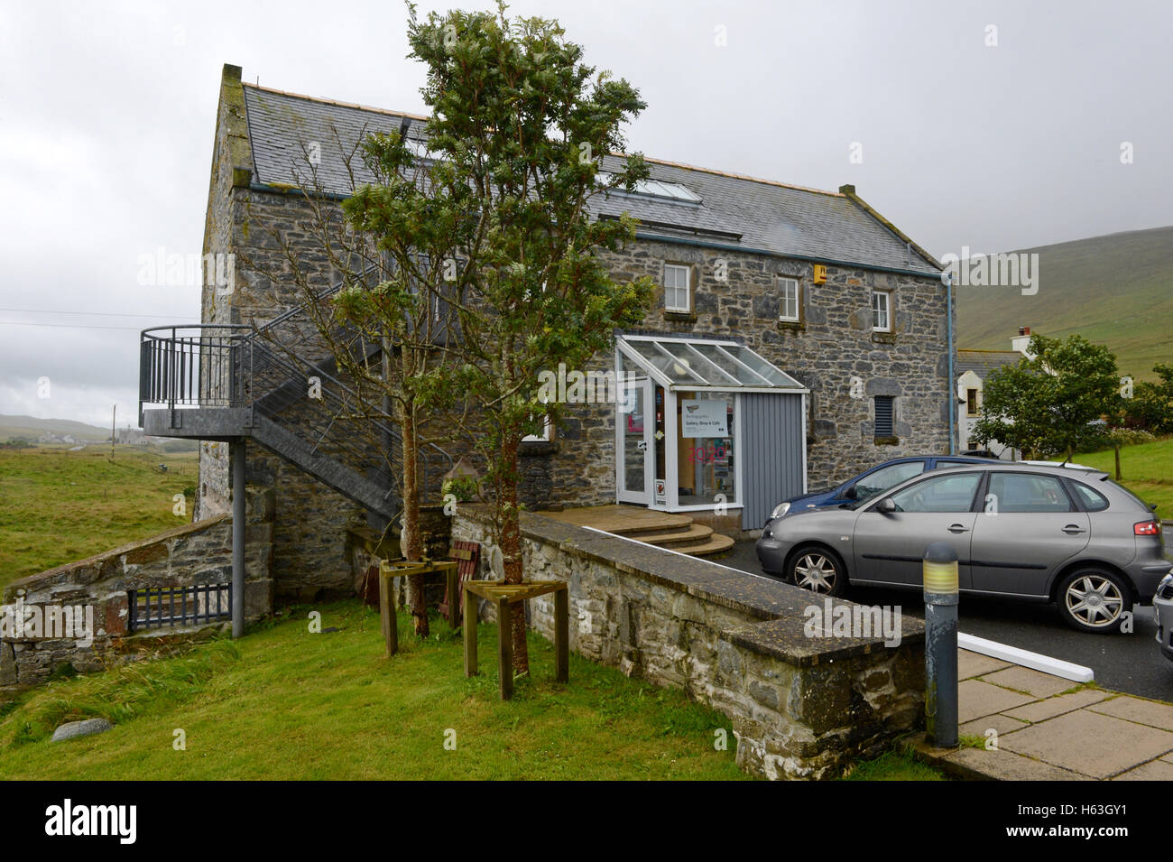 Bonhoga gallery in Weisdale Shetland Islands Stock Photo Alamy