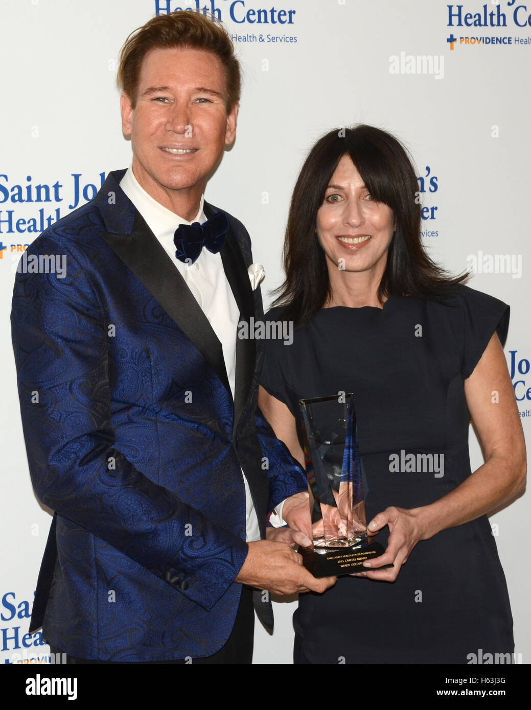 Dr. Lawrence Piro and Wendy Goldstein attends the 2015 Ceritas Gala at