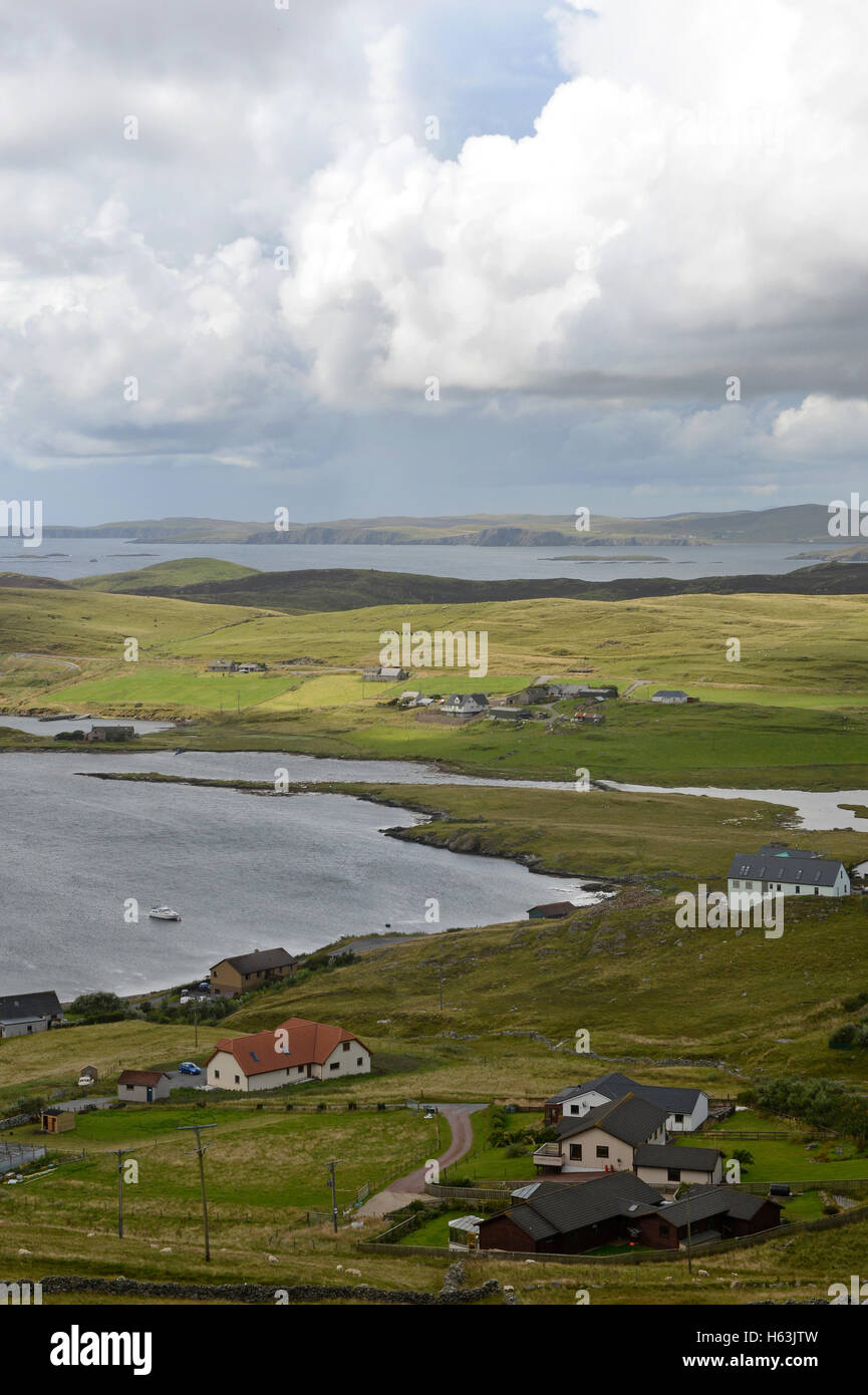 Whiteness and Weisdale in Shetland Isles Scotland UK Stock Photo - Alamy