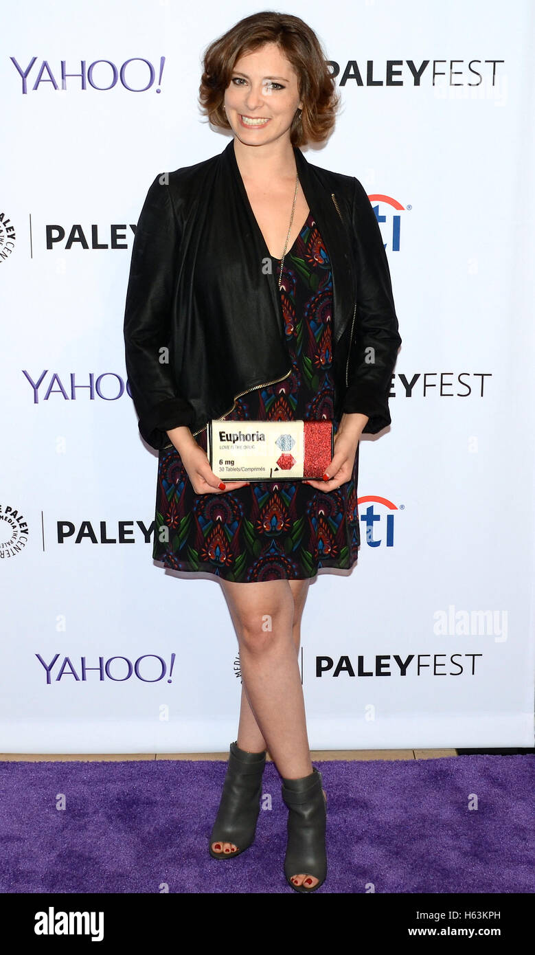 Rachel Bloom attends the PaleyFest 2015 fall TV preview of 'Crazy Ex-Girlfriend': Los Angeles at The Paley Center for Media Stock Photo