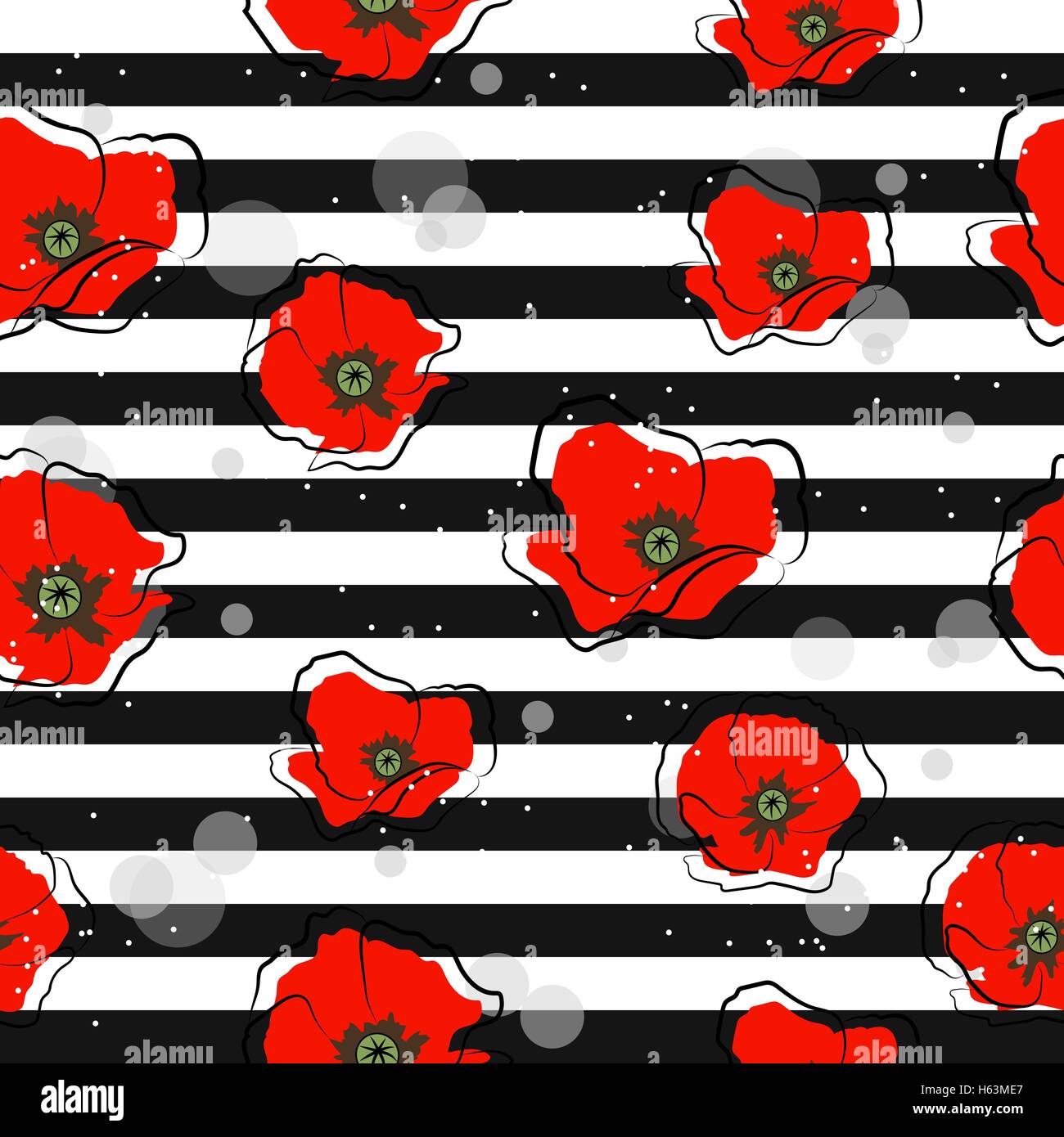 Seamless pattern with daisy flowers Stock Vector Image & Art - Alamy