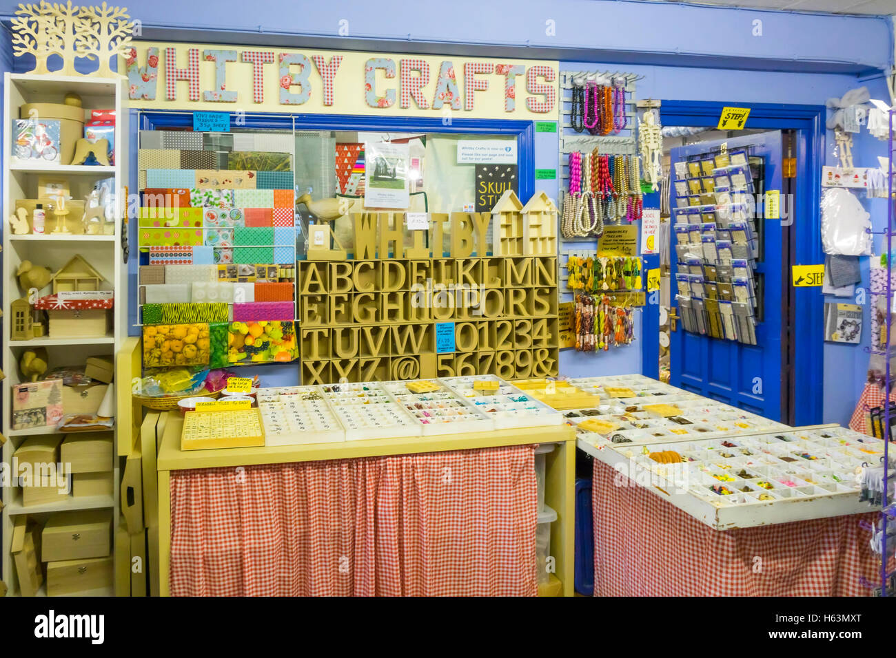 Abbey Wharf Indoor Market Whitby Craft Shop with an extesive display of