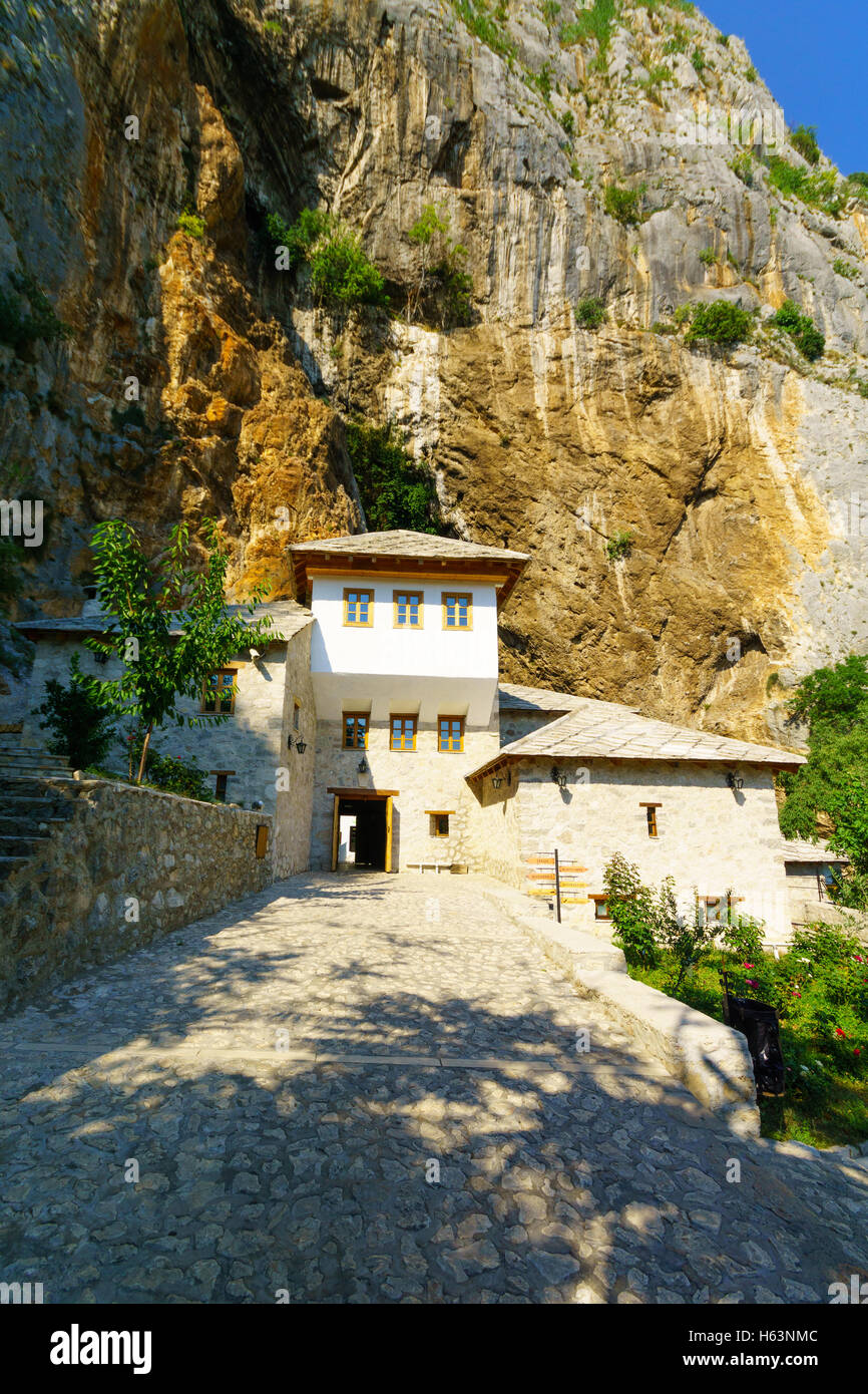 The Tekija, a Sufi Monastery, in Blagaj, Bosnia and Herzegovina Stock Photo