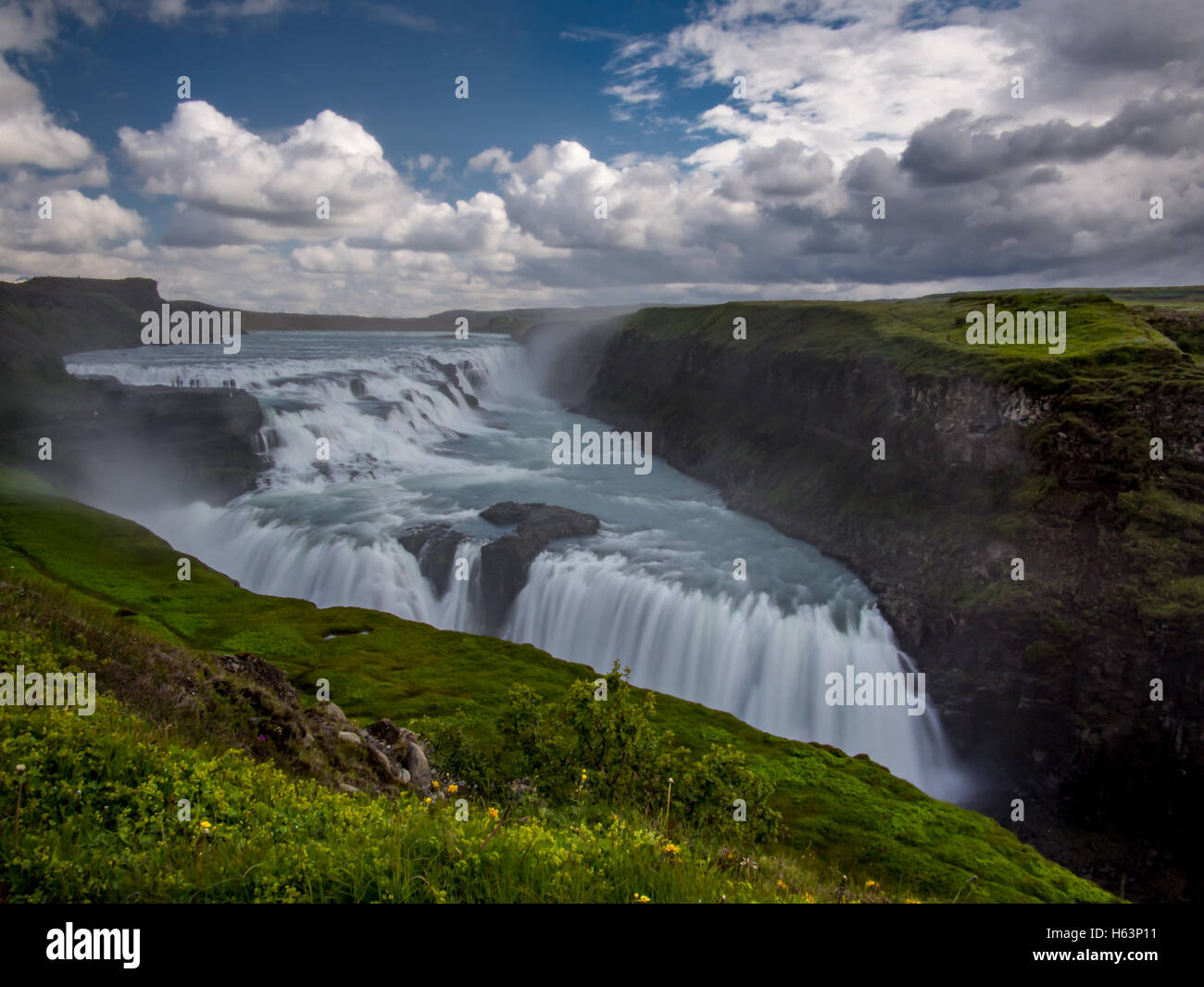 One of the largest waterfall in Europe, roaring down Stock Photo Alamy