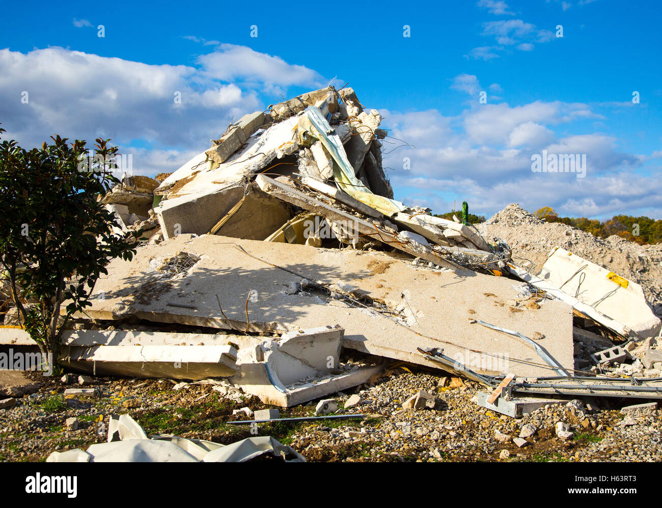 A demolished building in Ramsey, New Jersey Stock Photo Alamy