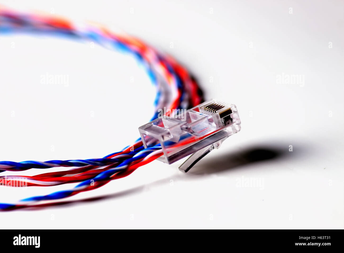 Computer Colors For Plug In color plug wire lan Stock Photo - Alamy