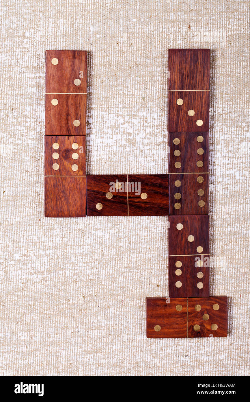 Domino numbers set 0-9 light background Stock Photo - Alamy