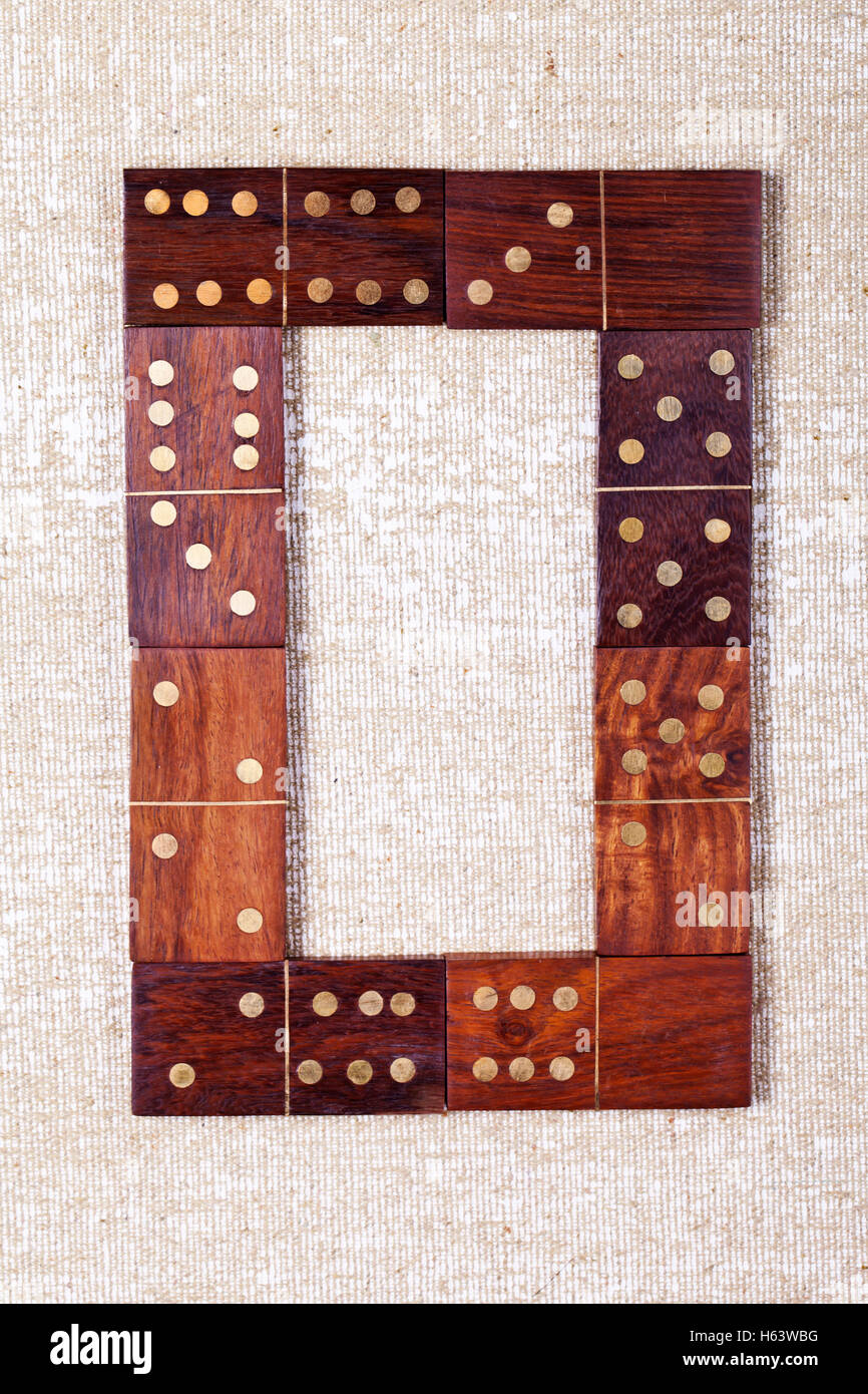 Domino numbers set 0-9 light background Stock Photo - Alamy