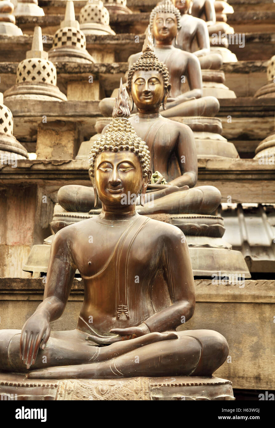 buddha in lotus position Stock Photo