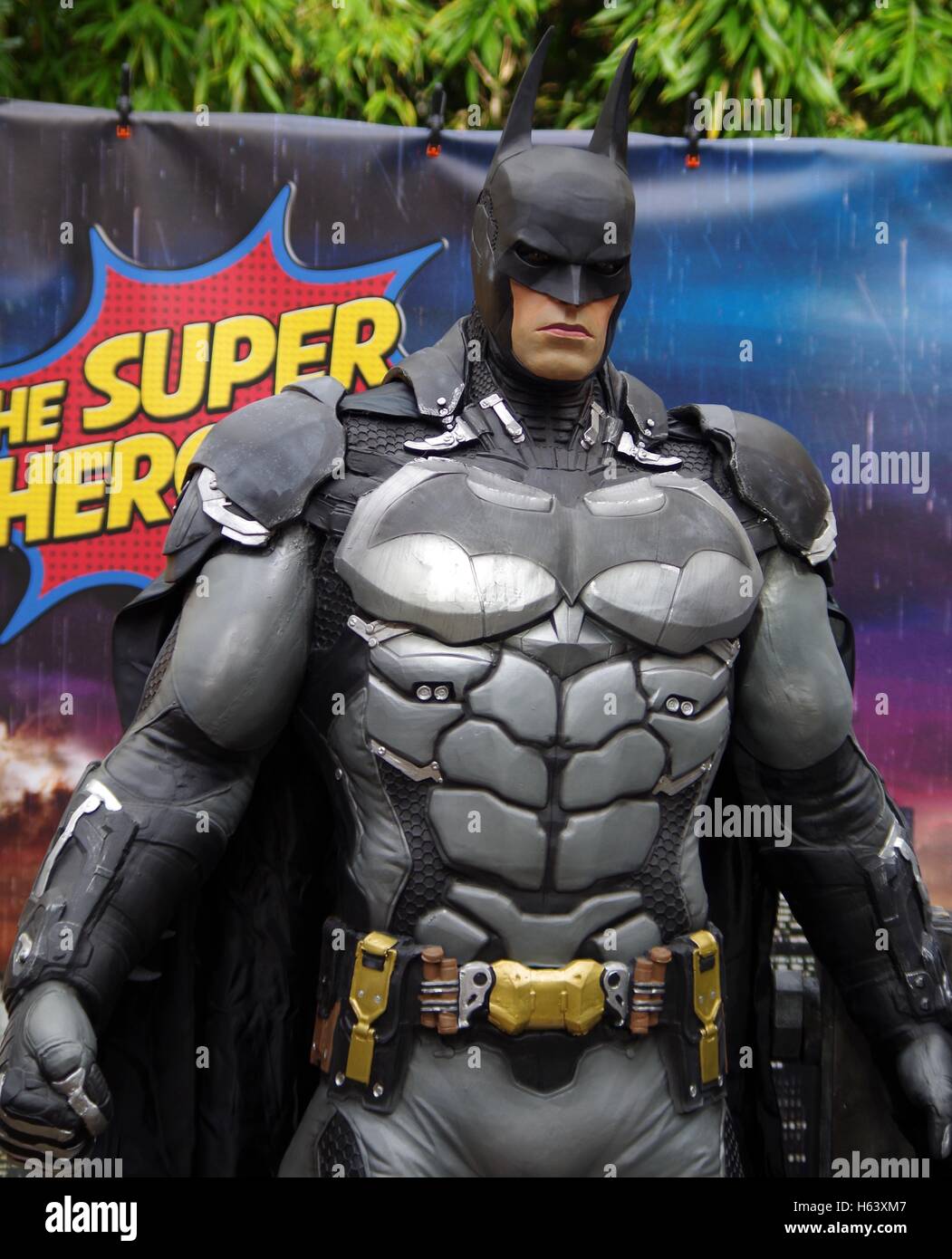 batman figure costume full size realistic Stock Photo - Alamy