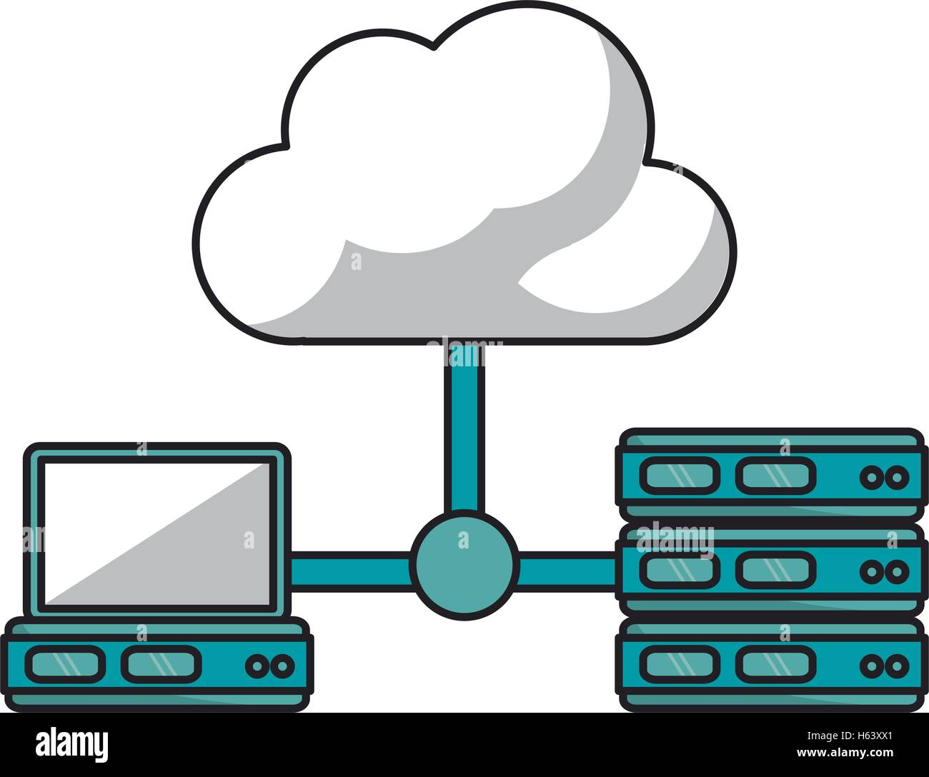 Isolated cloud computing design Stock Vector Image & Art - Alamy