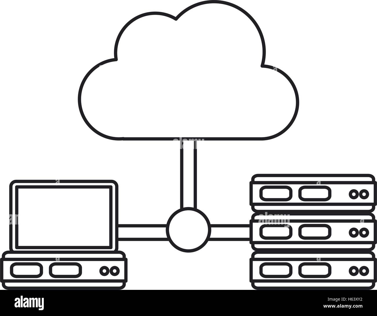 Isolated cloud computing design Stock Vector Image & Art - Alamy