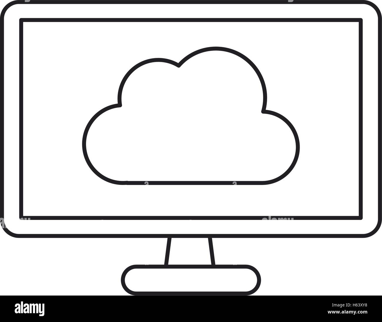 Isolated cloud computing design Stock Vector Image & Art - Alamy