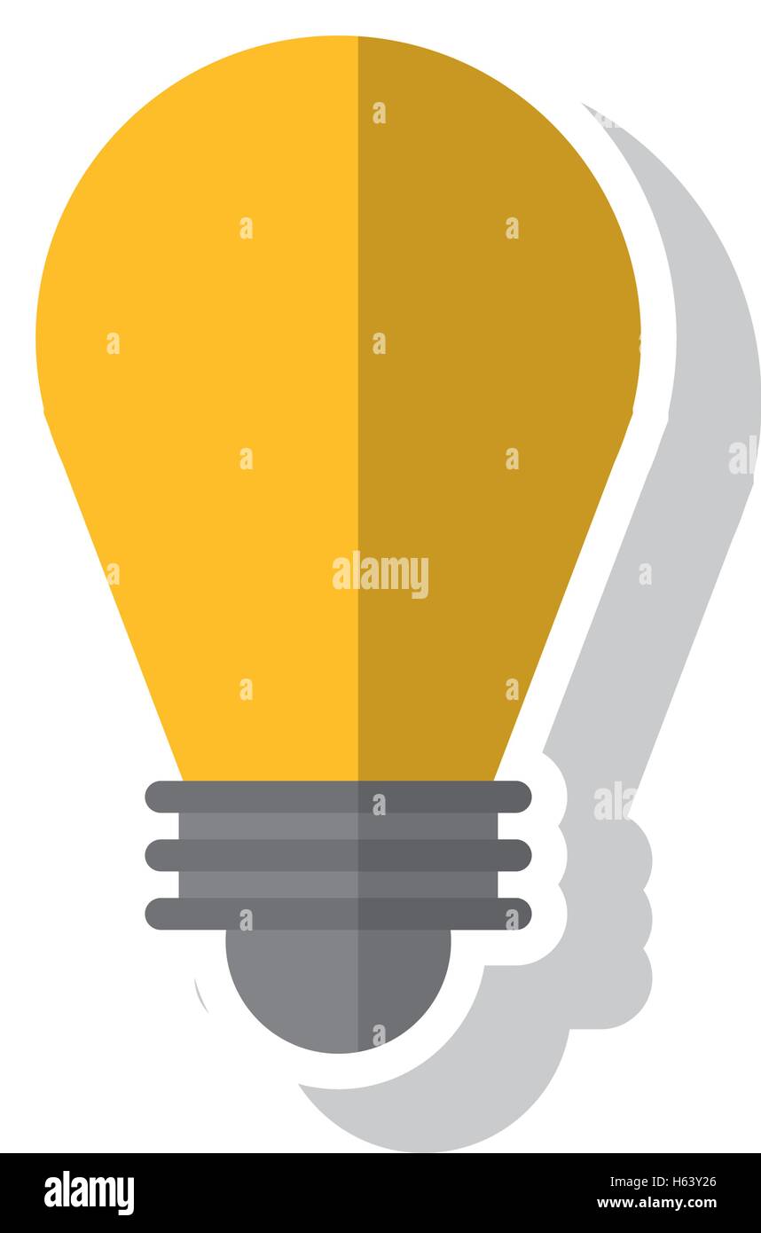 Isolated light bulb design Stock Vector Image & Art - Alamy