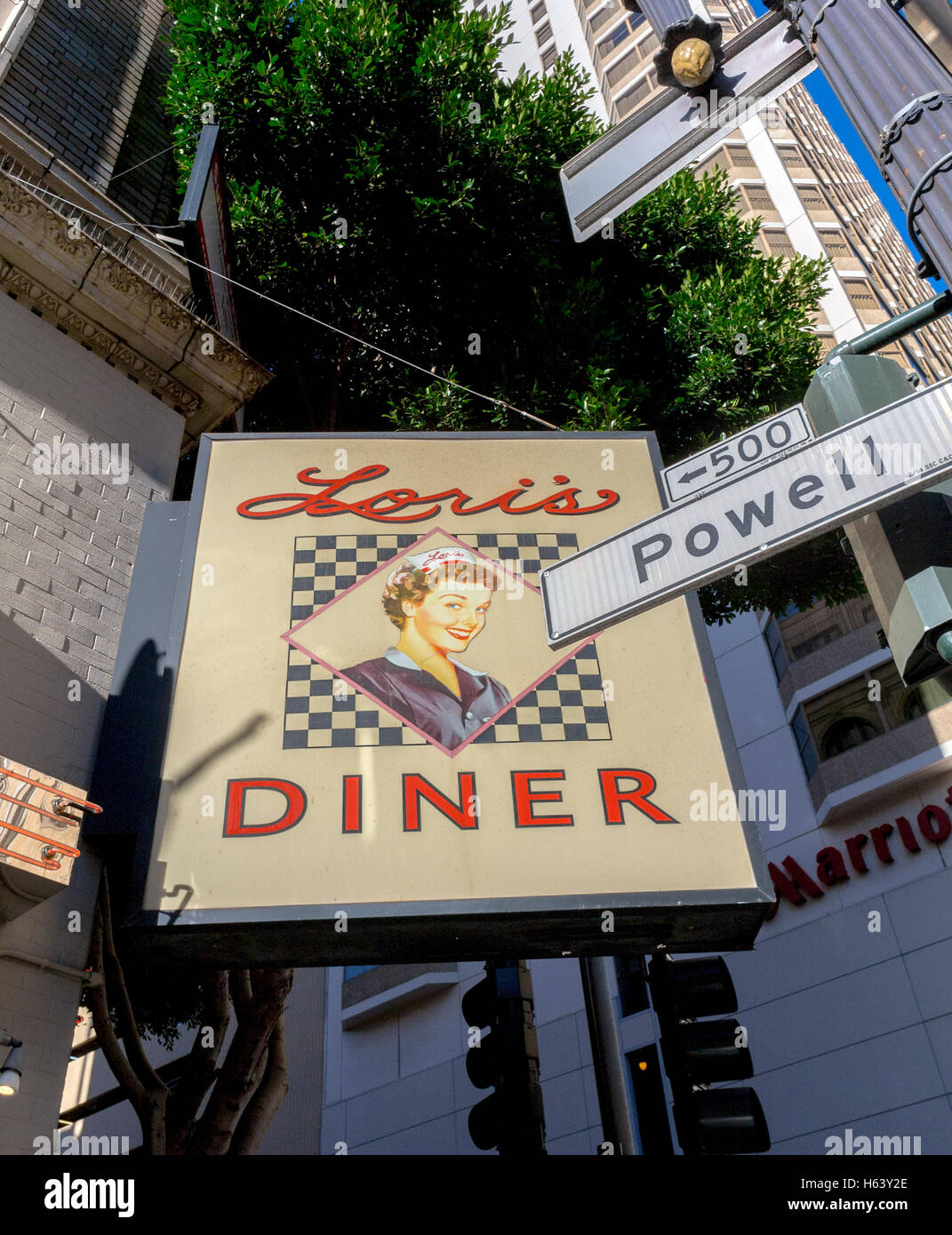 50s diner exterior sign hi-res stock photography and images - Alamy