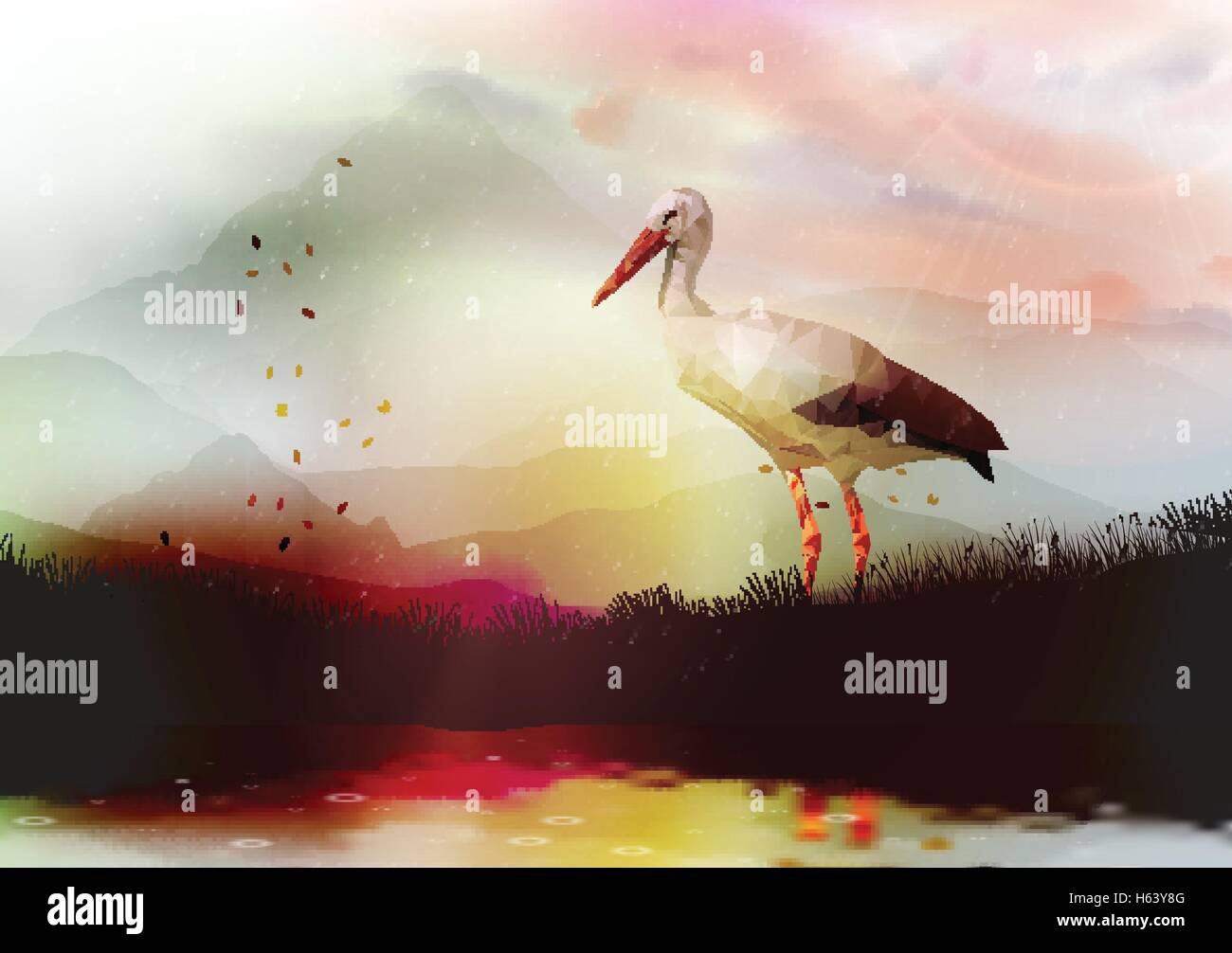 Full length wildlife Stock Vector Images - Alamy