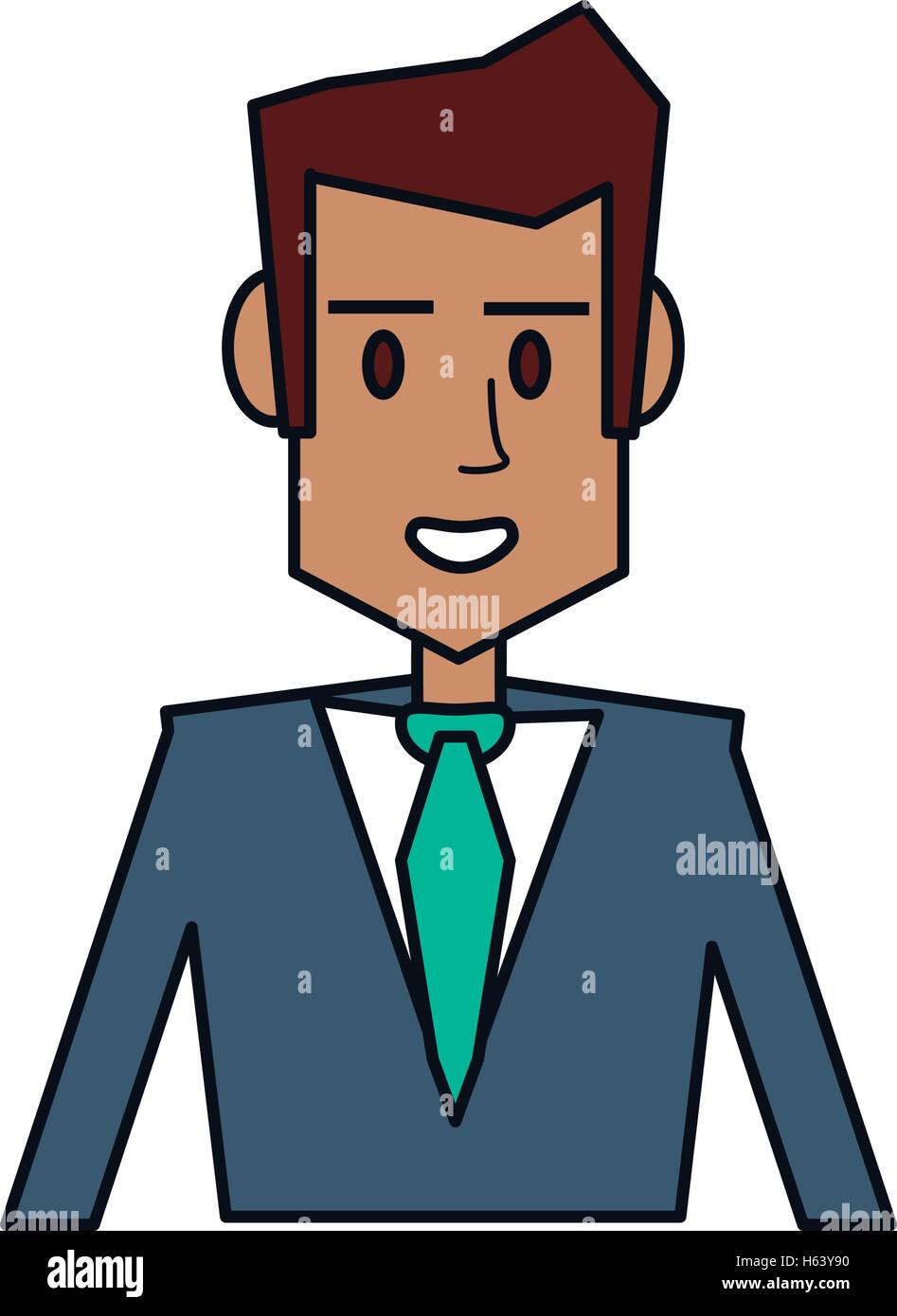 Isolated businessman avatar design Stock Vector Image & Art - Alamy