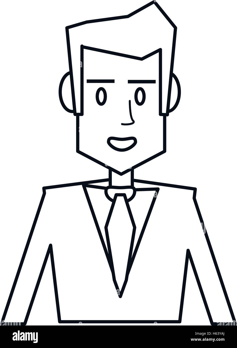 Isolated businessman avatar design Stock Vector Image & Art - Alamy