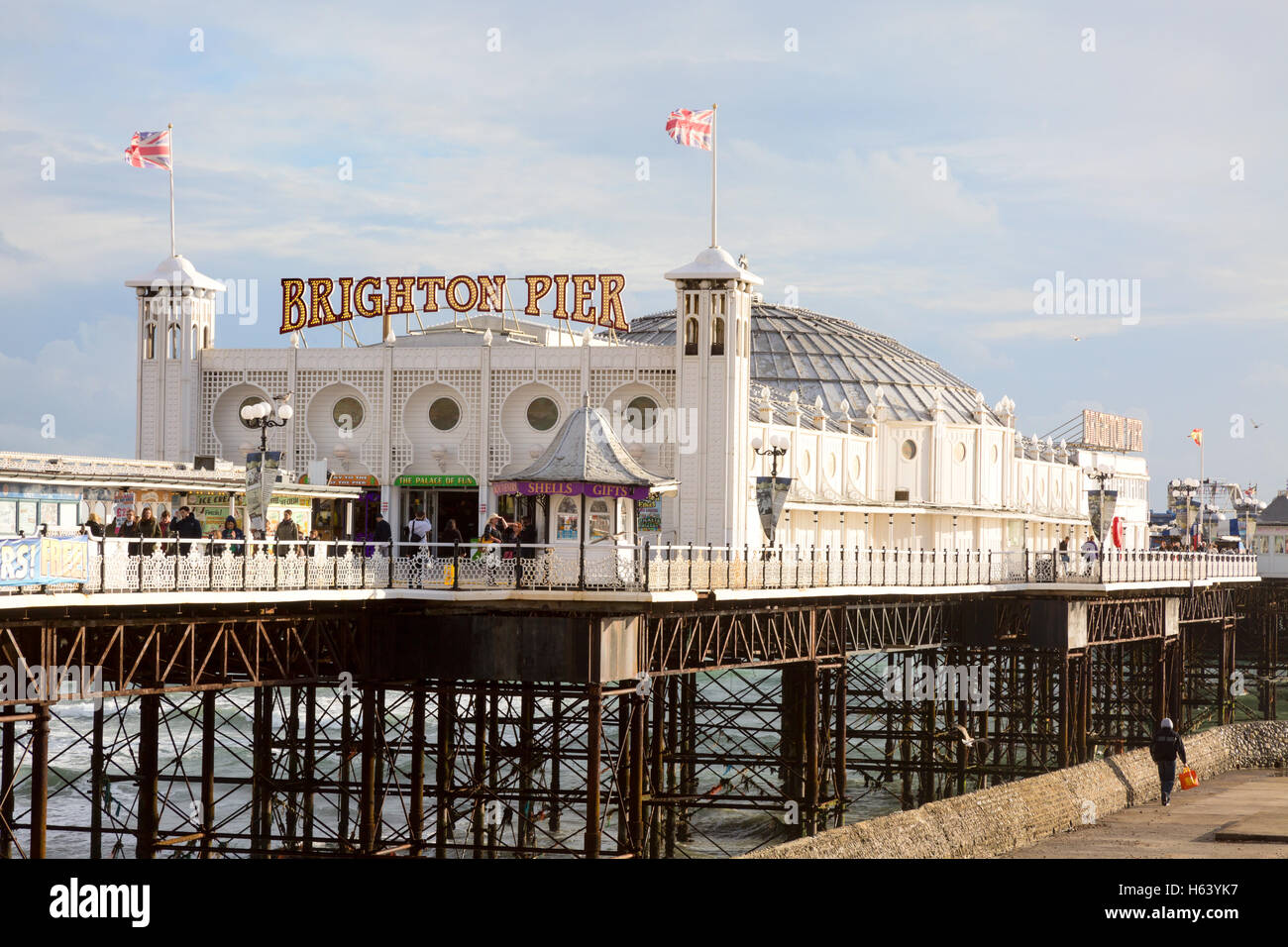 Brighton Pier ( East Pier ), Brighton, East Sussex England UK Stock Photo