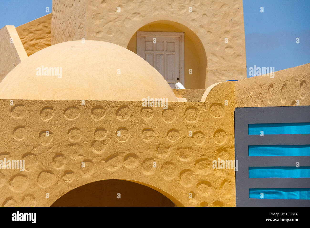 close up abstract detail of Tunisian architecture Stock Photo