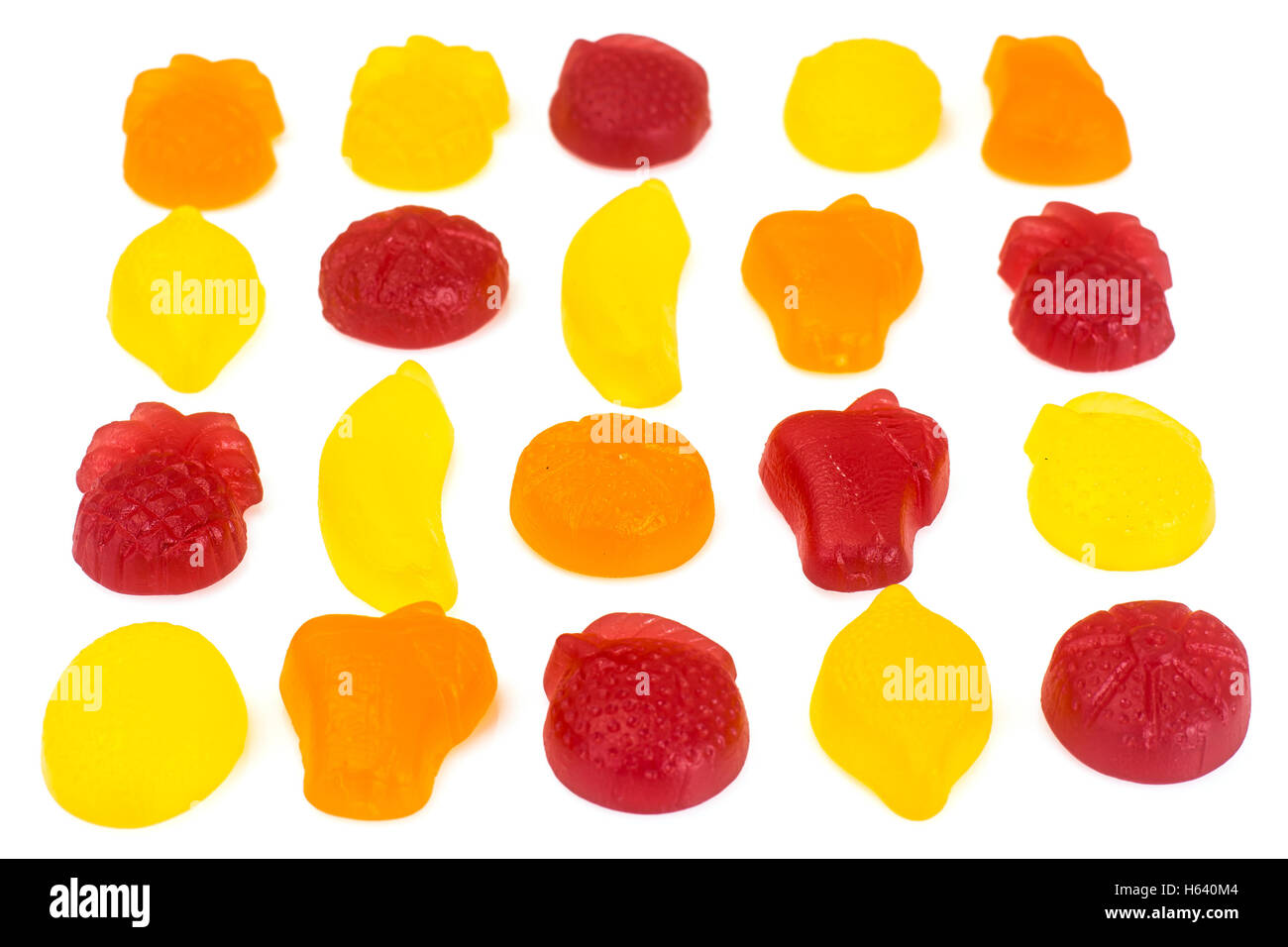 Gelatine Candy in the Form of Fruit Stock Photo Alamy